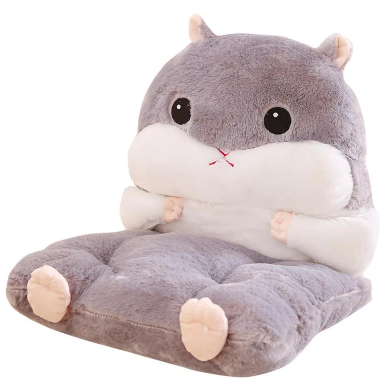 Coussin de chaise de dessin animé mignon, coussin de siège épais pour la décoration de la maison et du bureau, coussin de siège de voiture, oreiller en peluche pour sieste