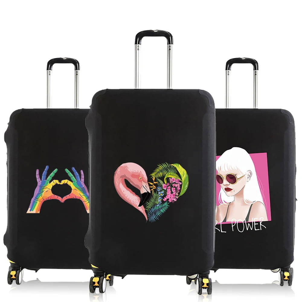 

Чехлы для багажа, защитный чехол для багажа, чехол на тележке, портативный чехол для путешествий, отдыха на природе, предметы первой необходимости, цветной узор, унисекс, 18-32 дюйма