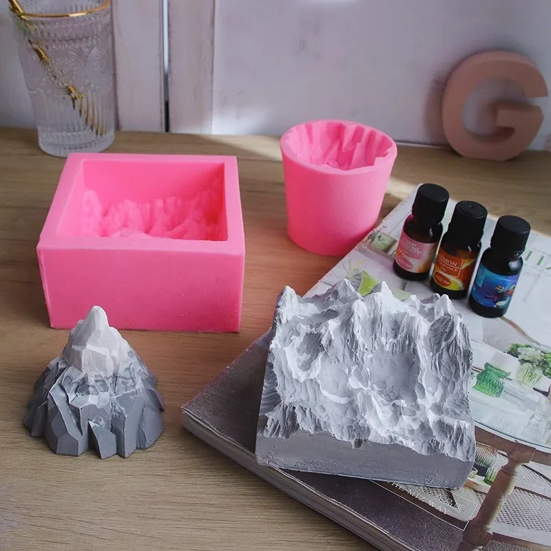 

DIY Snow Mountain Aromatherapy Plaster, Essential Oil Diffuser, Stone Car Perfume, Concrete Cement Mold Decoration, Fragrance Gi