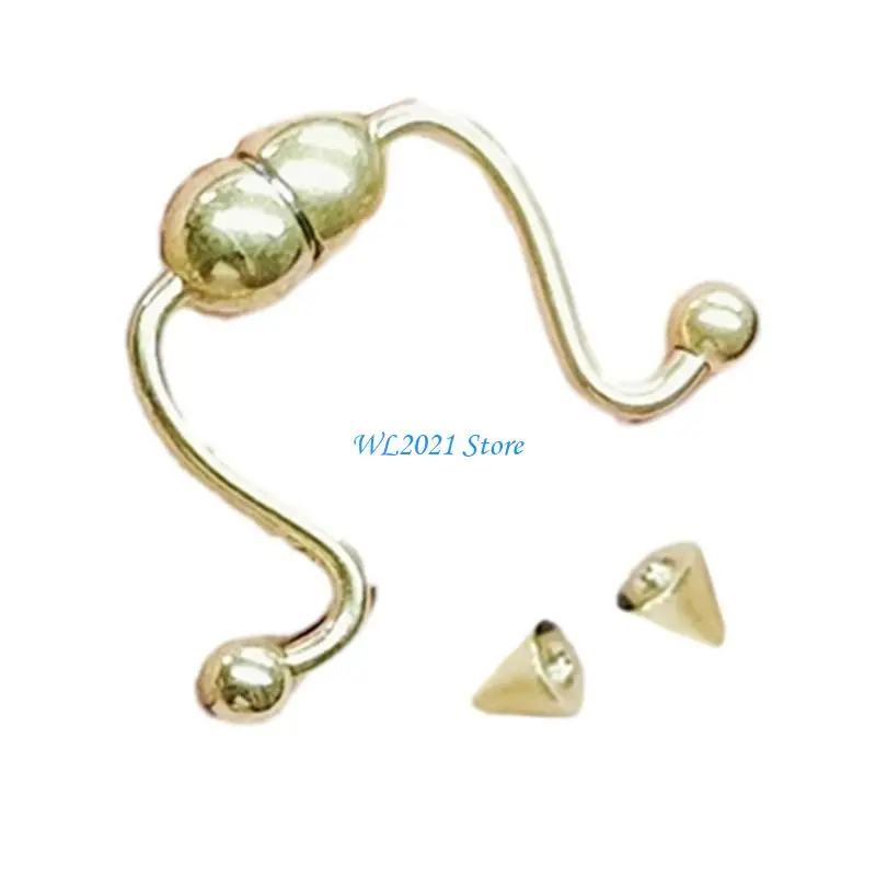 G5GC طوق الأنف المغناطيسي للحفلات التنكرية حلية مشبك الأنف المغناطيسي غير المثقوب