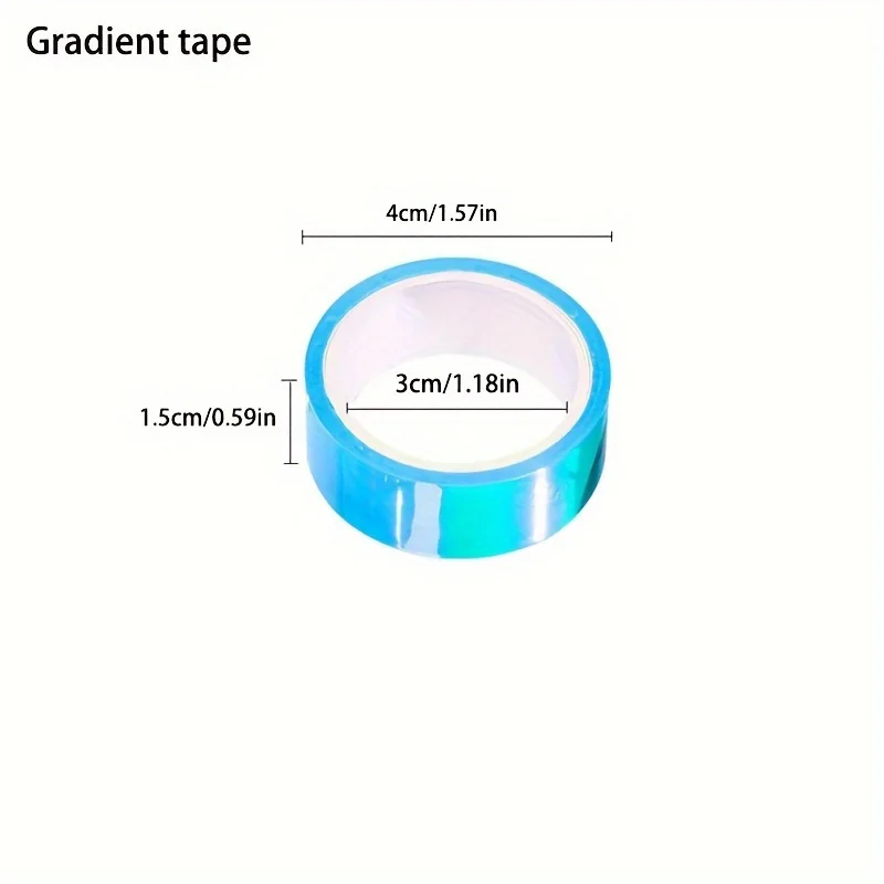 7pcs Laser reflective tape, decorative tape, girl's scrapbook stationery tape, specially designed for photo journals