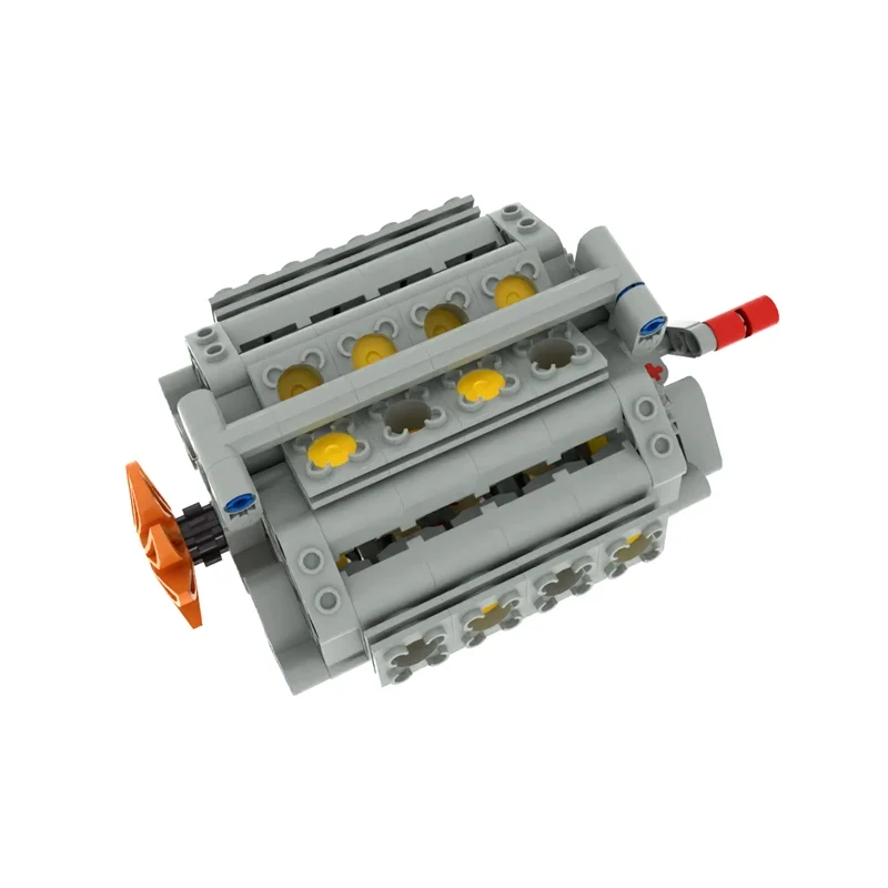 Kit di costruzione di modelli di motori W16: blocchi tecnici di piccole particelle con potenza meccanica Giocattolo educativo STEM fai-da-te per bambini adulti