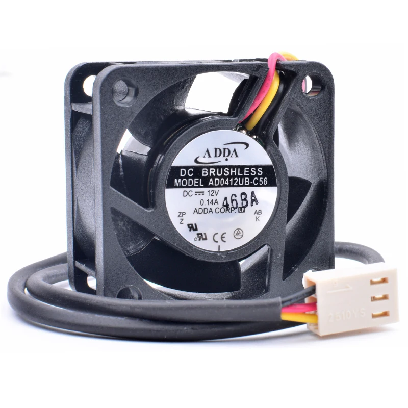 Brand new original AD0412UB-C56 4cm 4020 40mm fan 40x40x20mm DC12V 0.14A power inverter switch cooling fan