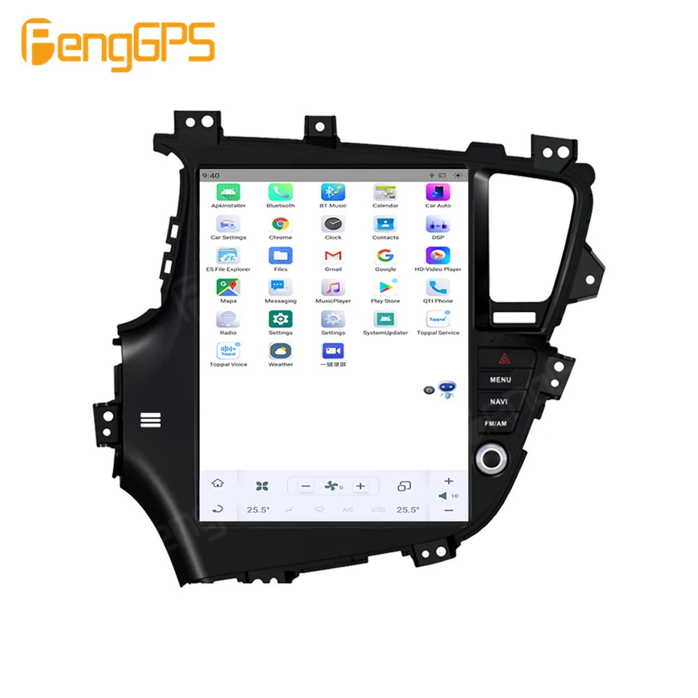 12.1 بوصة أندرويد 13 راديو السيارة CarPlay لكيا K5 2011-2015 شاشة تعمل باللمس مشغل وسائط متعددة نظام تحديد المواقع DSP رئيس وحدة السيارات ستيريو BT #1