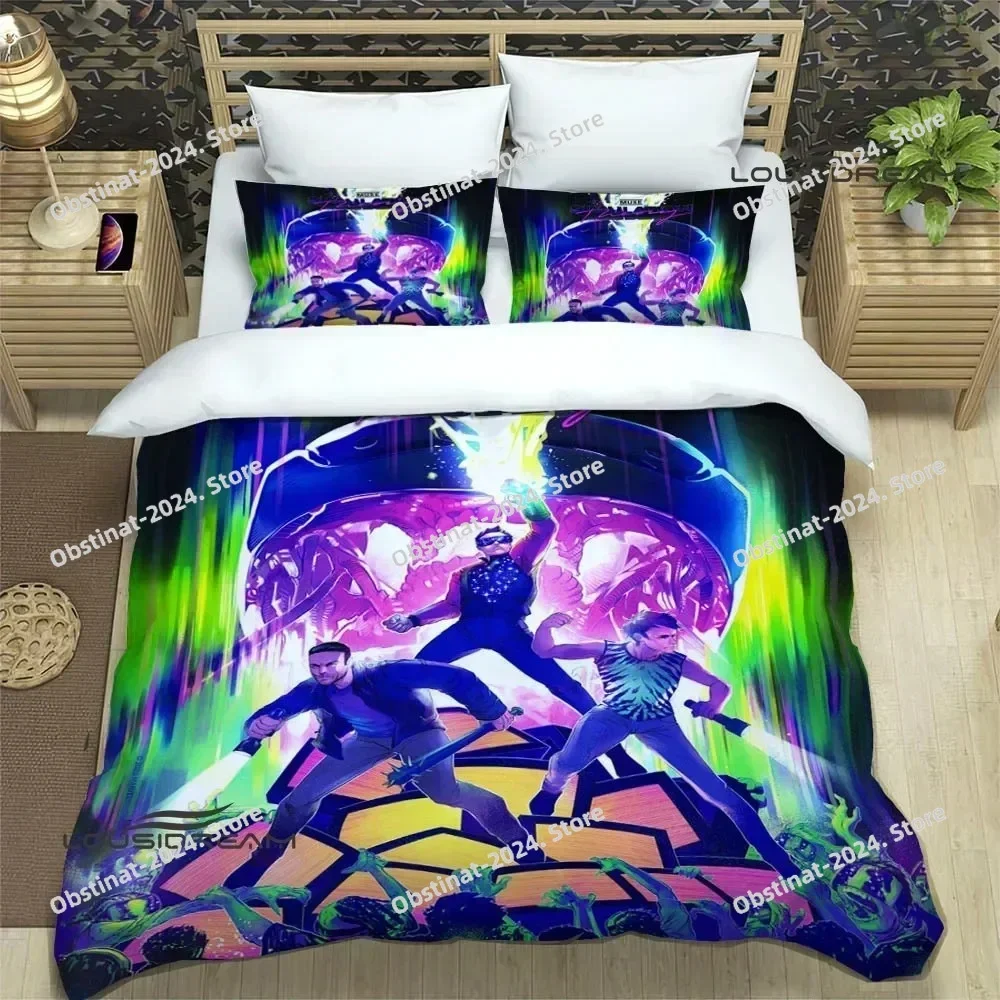 Rock band Muse Bedding Set Printed Bed Set With Pillowcase Bed Duvet Cover Soft Single Double Queen Super King Size luxury gift