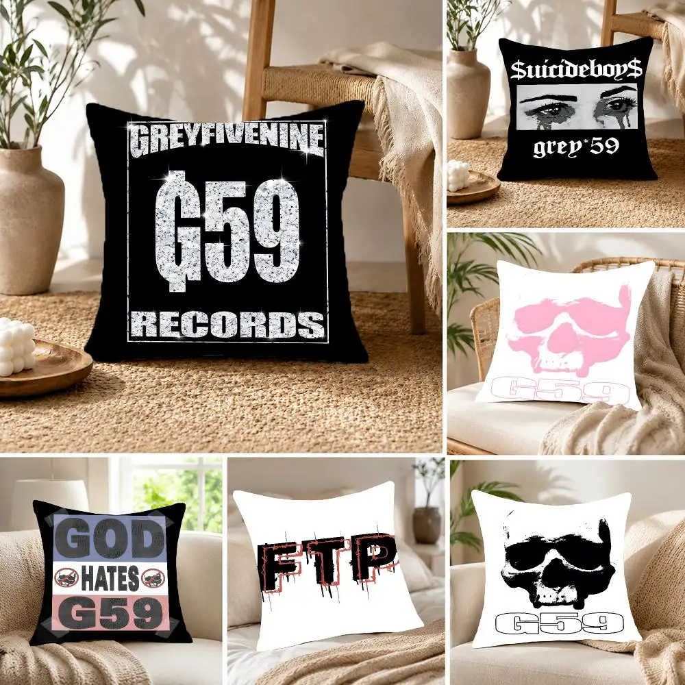 Band Music Suicideboys Cushion Cover Fluffy velvet Nordic style plush Living room sofa decorative