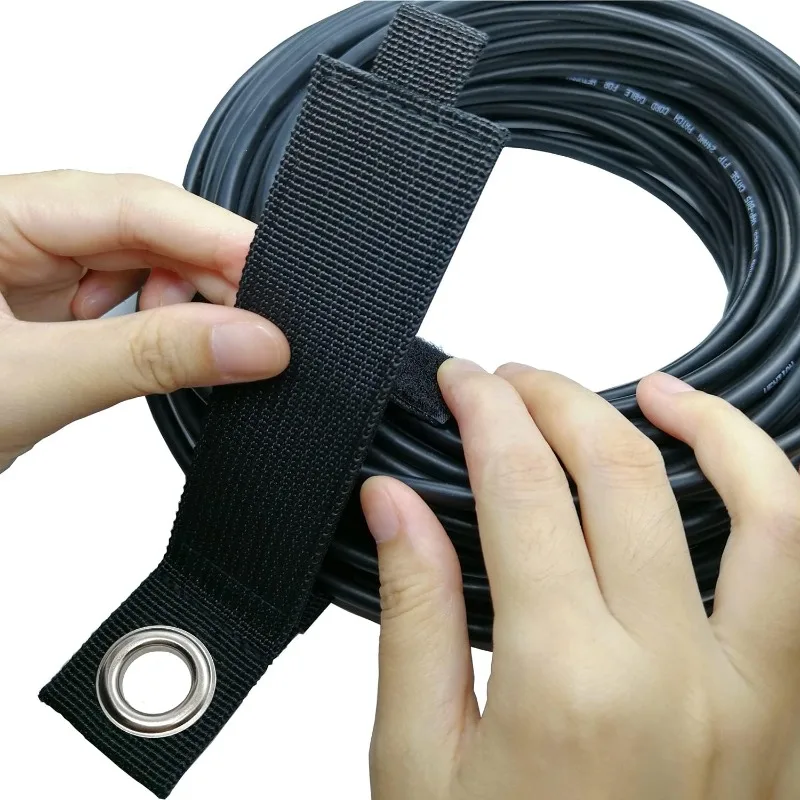 Hochleistungs-Aufbewahrungsgurte aus Nylon mit Klettverschluss, Verlängerungskabel, Organizer, Aufhänger, Kabelbinder, Schlauch, Aufbewahrungshalter, Garagenorganisation – Detail 6