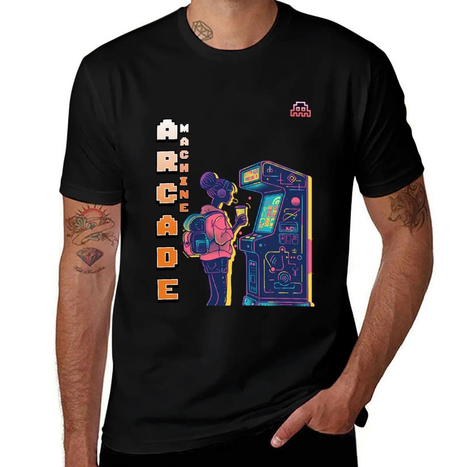 Interactive Digital Art: Experience the Magic of Arcade Machines T-Shirt Outdoor Activity Sports T-Shirt