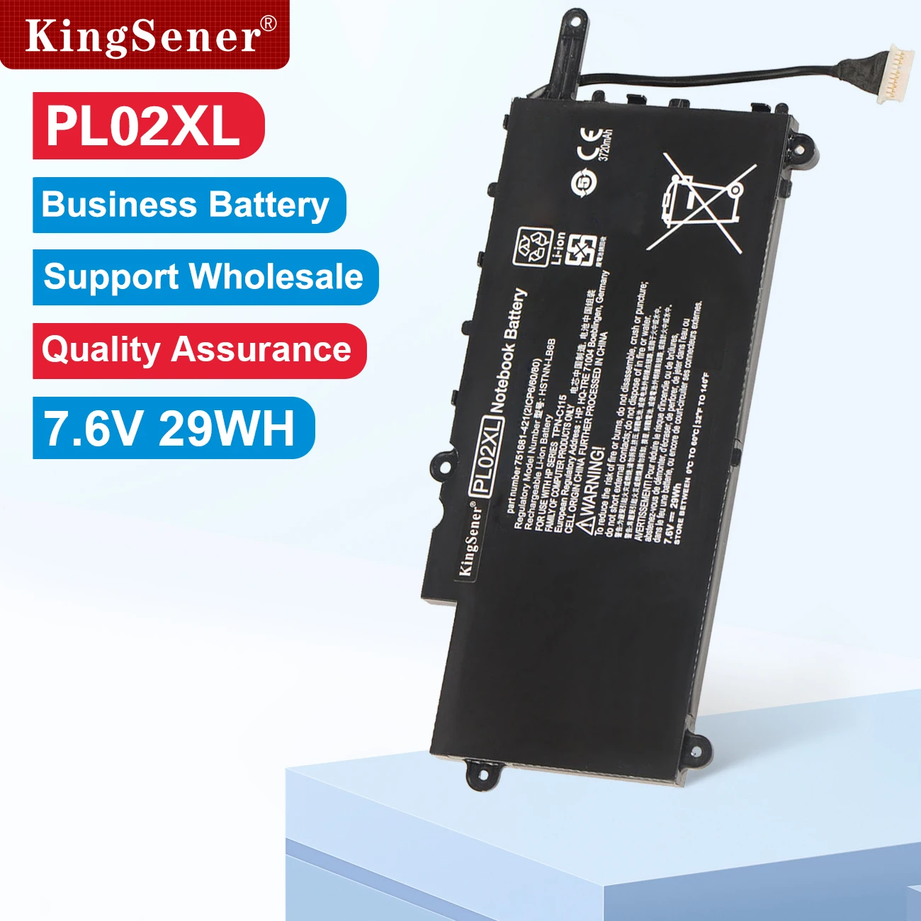 

KingSener PL02XL Laptop Battery HP Pavilion 11 X360 11-n010dx 11-n000snx 11-N014TU 11-N030TU 751681-421 HSTNN-LB6B HST-DB6B 29WH