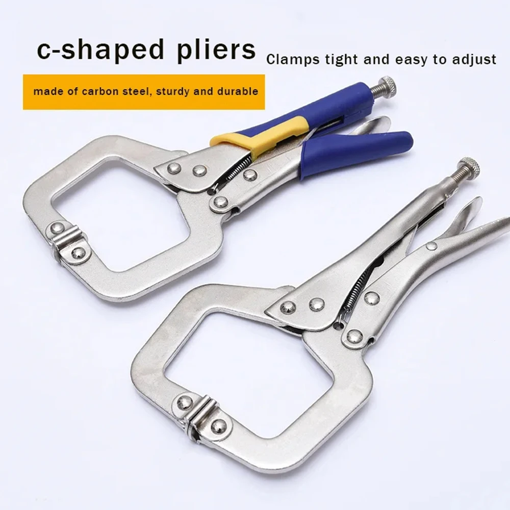 C Clamp 6''/9''/11''Weld Clip Woodwork Fix Plier Tenon Grip Vise Swivel Pad Locator Alloy Hand Tool for Wood Working