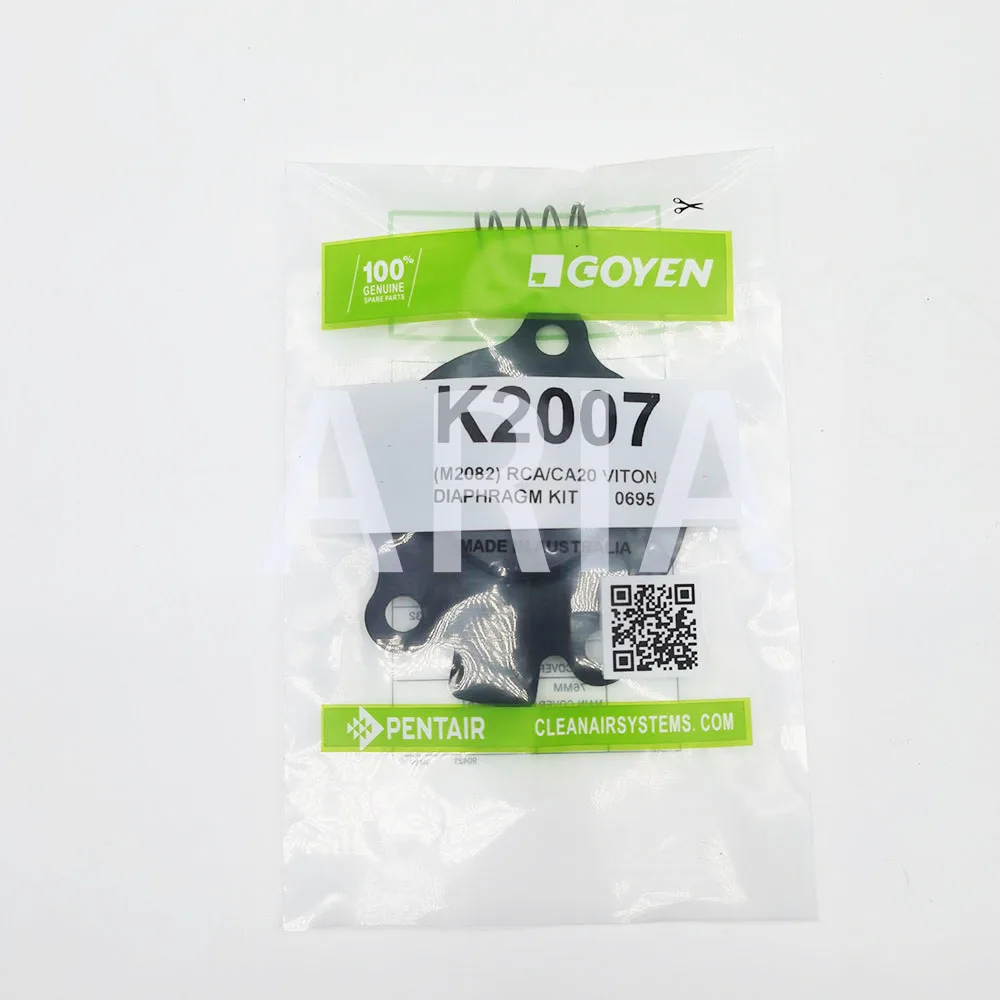 

Комплект диафрагм для импульсных клапанов GOYEN K2000, M1204B, K2002, M764, K2003, M1174B, K2007, M2082B, CA20T/DD, RCA20T/DD, 3/4 дюйма, нитрил/винил (бунта)