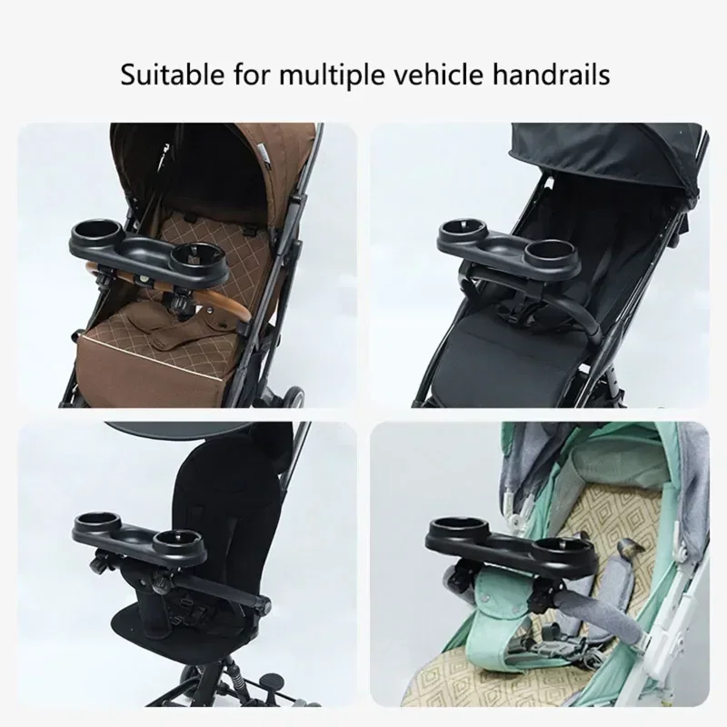 vvocci Pushchair Self Baby Stroller Dinner Table Tray Universal Accessories Plate Kids feeding Dinner Snack with Cup Holder Pram - view 5
