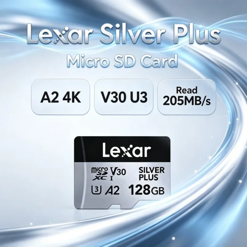 lexar-silver-plus-micro-sd-card-sdxc-a2-64gb-128gb-256gb-512gb-1tb-4k-v30-u3-read-205mb-s-tf-memory-cards-for-4k-video