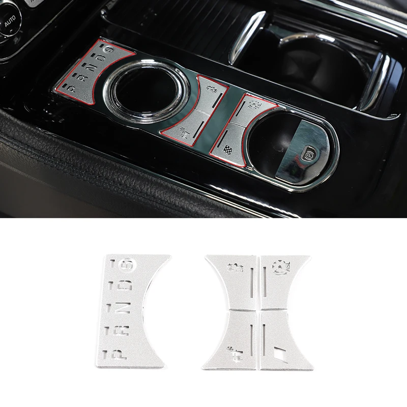 

For Jaguar XJ 2010-2019 Car center gear button decorative decal Stainless steel Auto Accessories