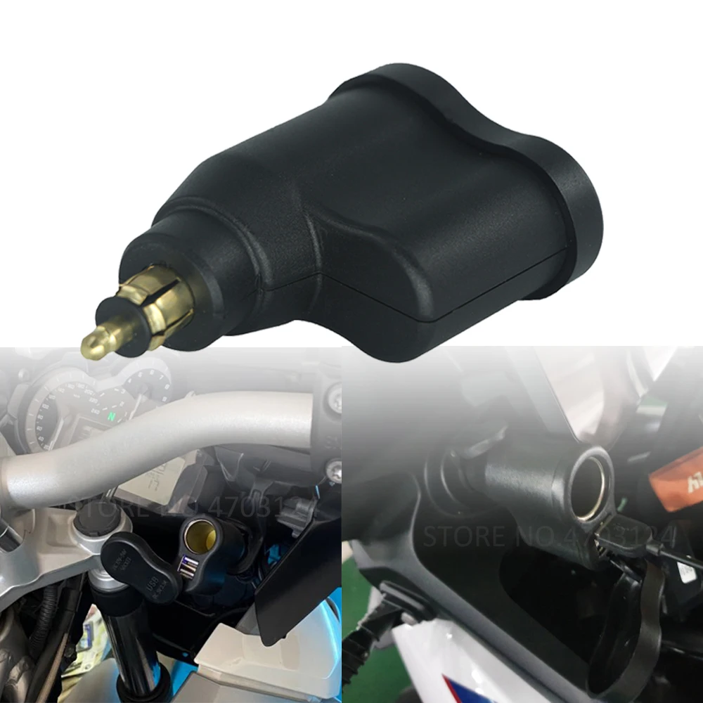 

GS1200 For BMW R1200GS ADV R1250GS LC F850gs F750GS F800GS Dual Usb Charger Motorcycle DIN Lighter Charger Cigarette Socket