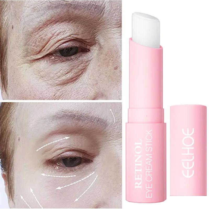 

Women Retinol Eye Cream Lifting Moisturizing Balm Stick Remove Dark Circles Eye Care Anti-Wrinkle Anti-Puffiness Cream