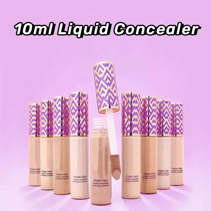 10Ml Vloeibare Foundation Volledige Dekking Make-Up Concealer Basiscrème Waterdichte Olie-Controle Cover Donkere Kringen Vrouwen Huidverzorging