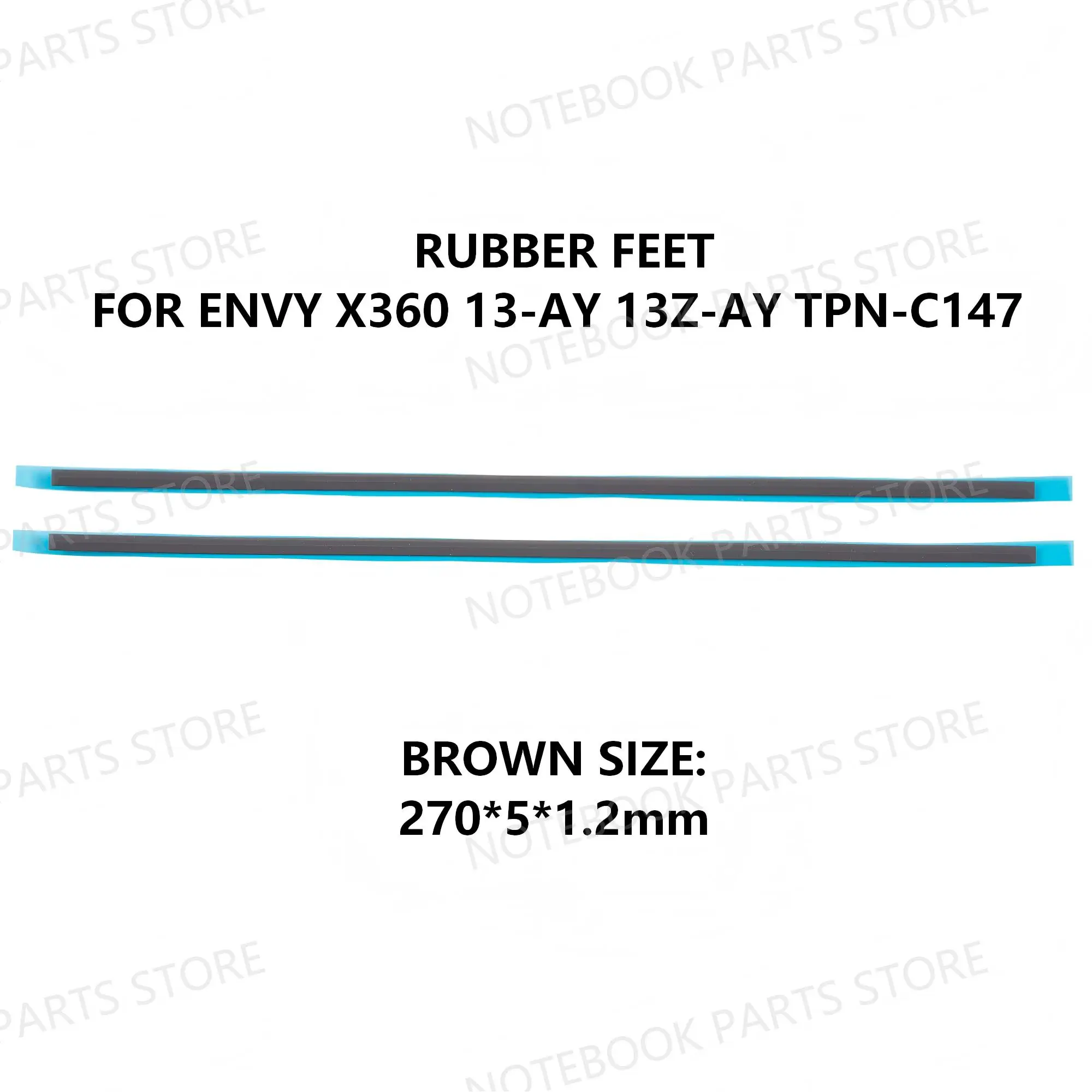 Rubber Feet For ENVY X360 13-AY 13Z-AY TPN-C147 Plastic Rubber With Sticker 1 Set 2 Pcs Brown/Silver Color