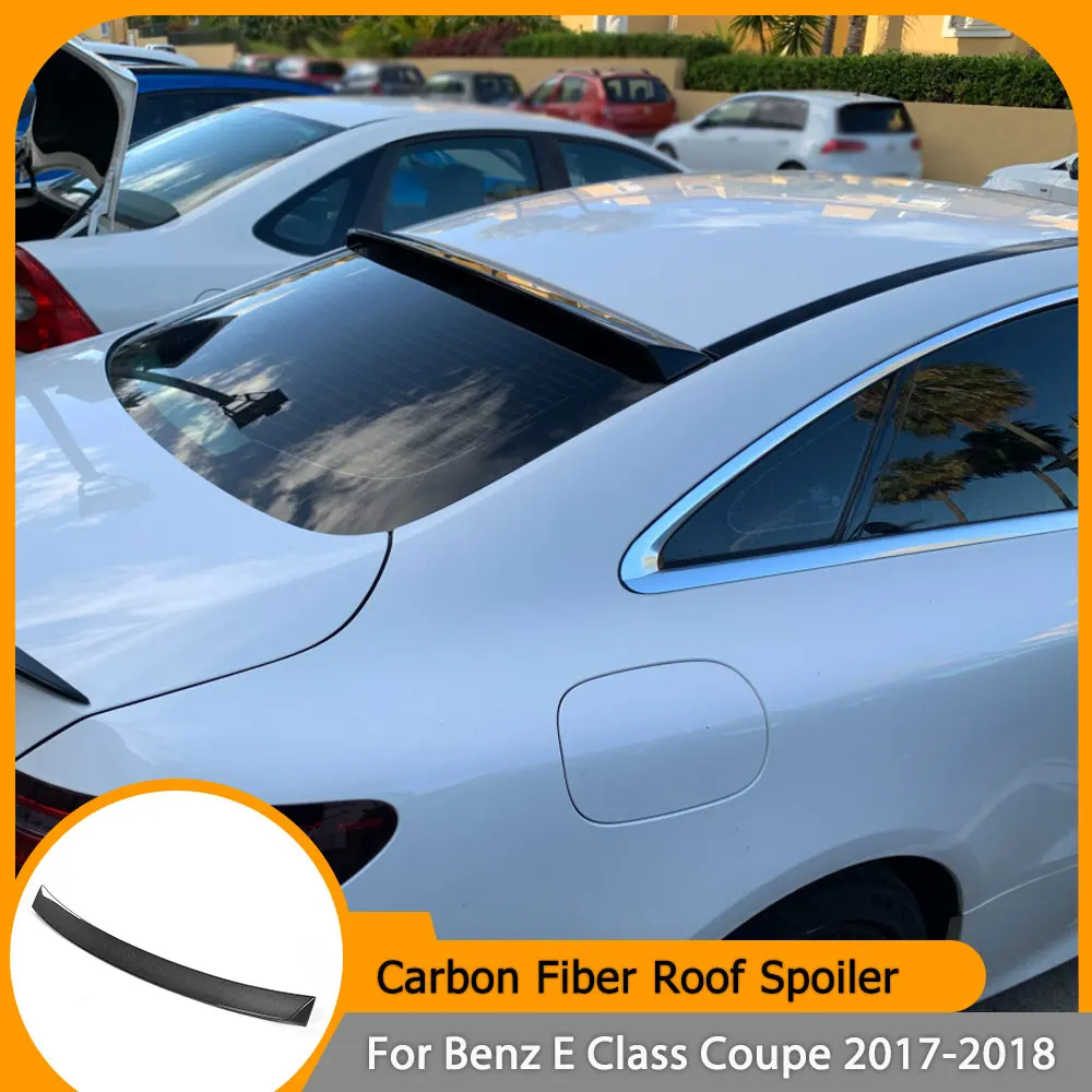 

Carbon Fiber/FRP Rear Roof Spoiler Wing For Mercedes-Benz E Class C238 E200 E400 E500 Coupe 2D 2017 2018 Spoiler Window Trim