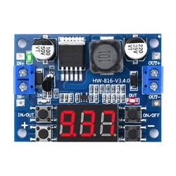 LM2596 DC DC Step Down Converter Voltage Regulator LED Display Voltmeter 7~36V to 0.5V~35V Buck Adapter Adjustable Power Supply