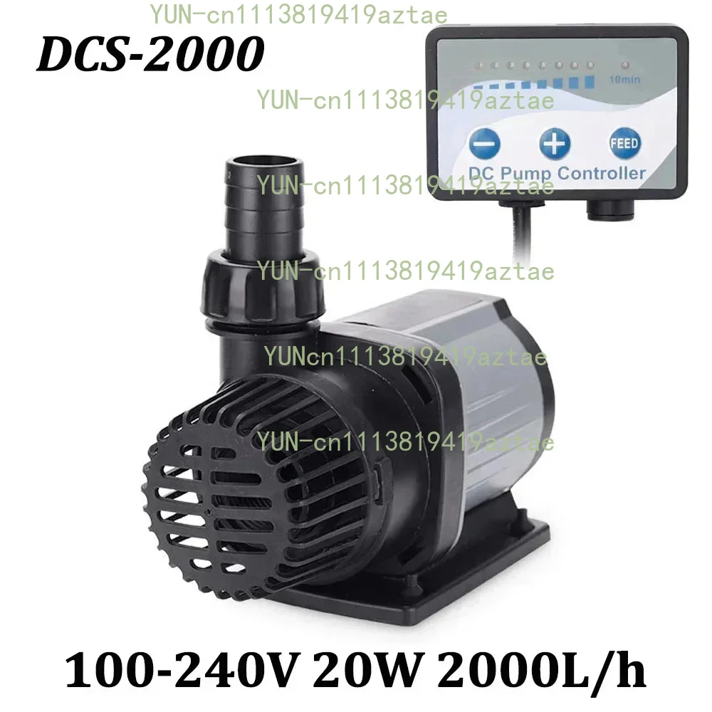 100-240V 20W 2000L/h  DCS-2000 Fish Tank Water Pump Variable Frequency Submersible Pump Flow Adjustable Energy Water Pump