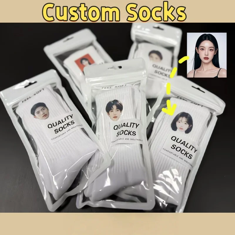 

DIY personalized socks, face photo socks, Christmas gifts or birthday gifts for friends and family, fun commemorative gifts
