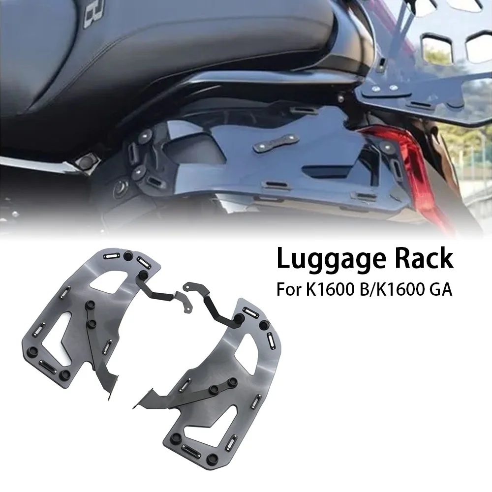 

Motorcycle Accessories Additional Luggage Rack On Side Panniers Pair Smoke Gray K1600 BAGGE For BMW K1600 Grand America 2017-UP