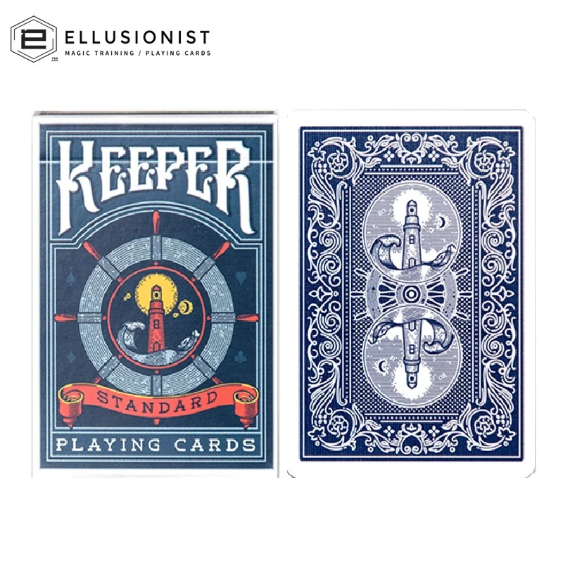 

Blue Ellusionist Keeper Playing Cards Deck Poker Size Magic Card Games Magic Tricks for Magician