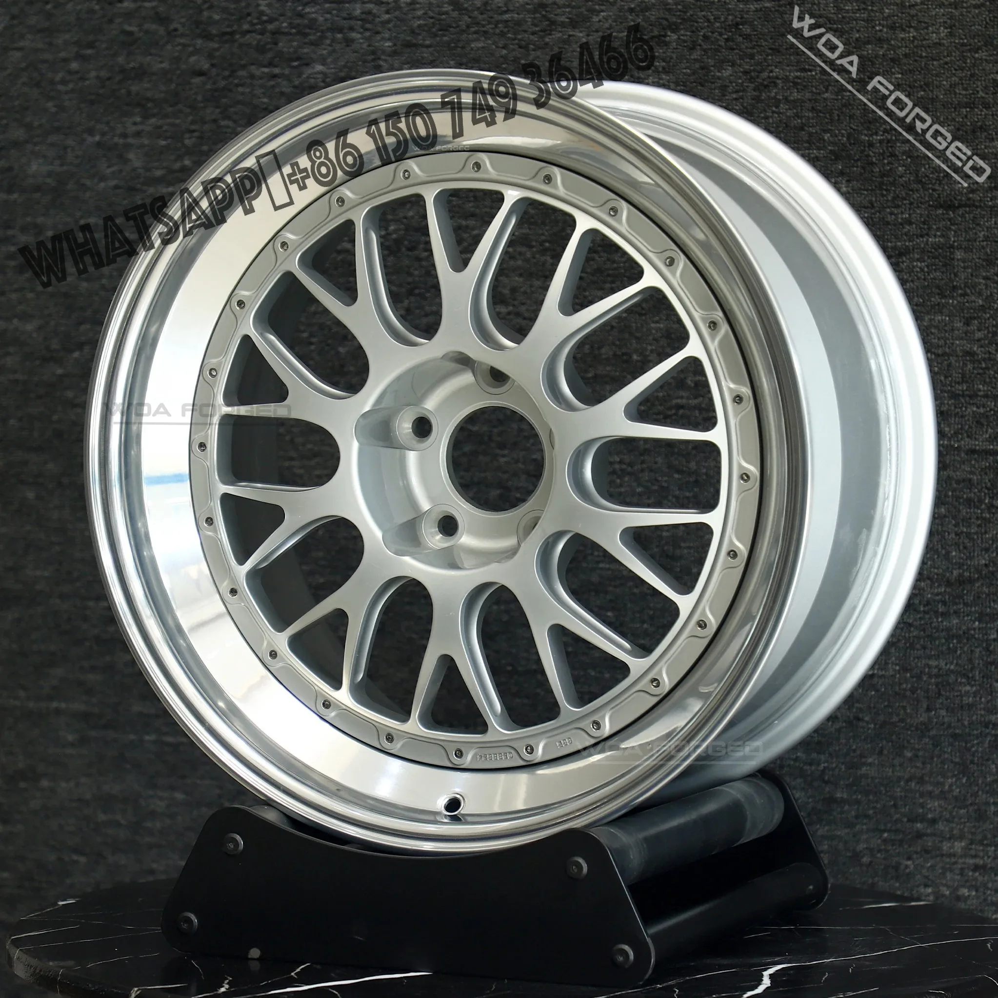 

E88 E89 Three-piece Silver Deep Lip High Performance Passenger Car Wheel Sport Dish Alloy Forged Wheels Rims for BMW for AUDI