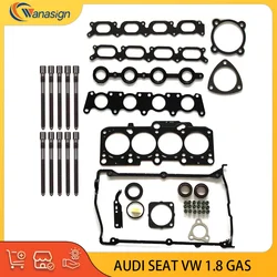 AUTO ENGINE PARTS Cylinder Head Gasket Bolts Set For AUDI SEAT VW 1.8L 1.8T L4 GAS 1.8 L T DOHC Turbocharged 1995-2014