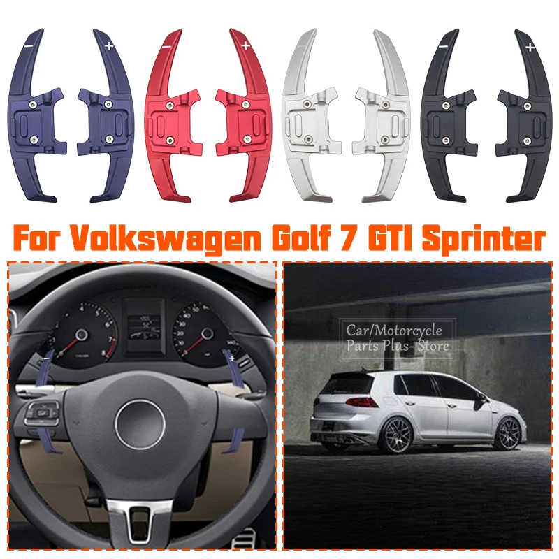 Car Aluminum Alloy Steering Wheel Shift Paddle Shifter Extension for Vw GOLF 7 GTI R GTD MK7 7 POLO GTI Scirocco Tiguan Rline