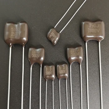 แอมป์กีต้าร์ไฟฟ้าอีเลคฟิชสีเงิน2ชิ้น1PF 500โวลต์เพื่อ7500PF เสียงระดับฟีเวอร์สีน้ำตาล CMDM2H คลาสสิค