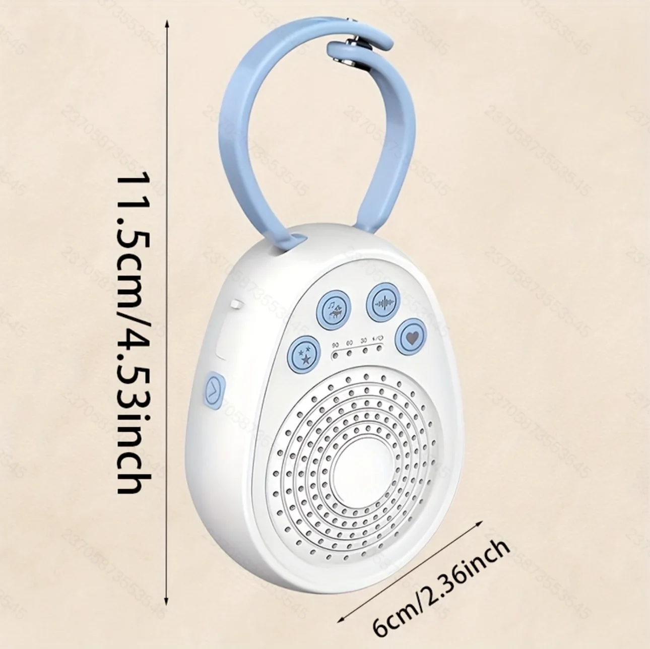 آلة الضوضاء البيضاء المحمولة مع 20 صوتًا مهدئًا، ومكبر صوت صغير للنوم يعمل بمنفذ USB وبطارية للمنزل والمكتب والسفر