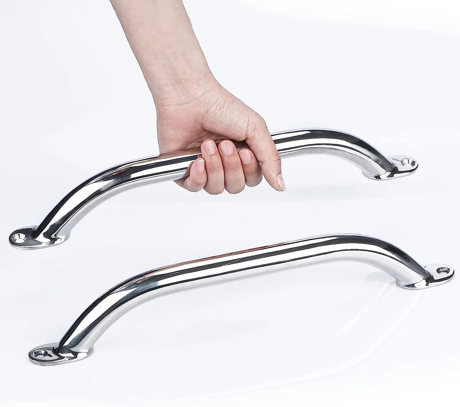 2 Pieces Stainless steel 12'' Boat Polished Boat Marine Grab Handle Handrail  boat accessories marine