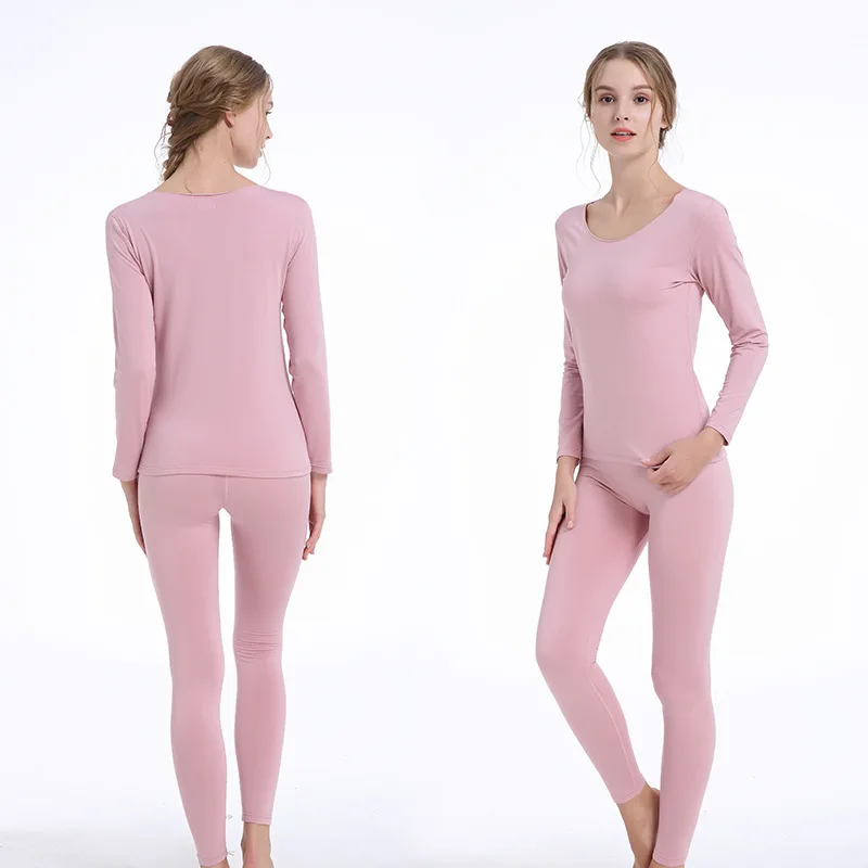 Lingerie Self-HeatingThick Women's Thermal Underwear Set Long Johns Warm Winter Clothes Set Female Thermal Second Skin Clothing