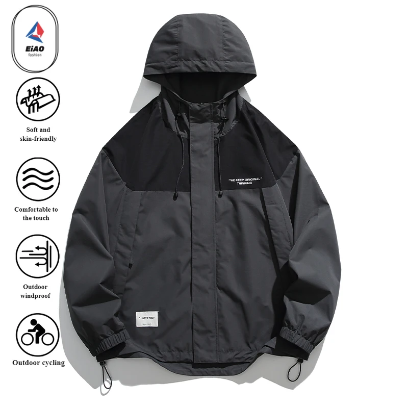

Mountain Waterproof Windproof Jacket 2025 Outdoor Hiking Camping 3Layer Breathable Tech Shell Coat Lightweight Trekking Gear
