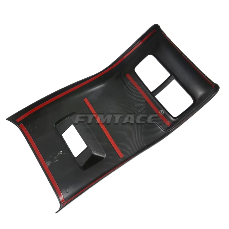 For MG HS 2018-2023 ABS Car Rear Air Condition Vent Outlet Frame Anti-Kick Panel Armrest Box Cover Trim Interior Accessories