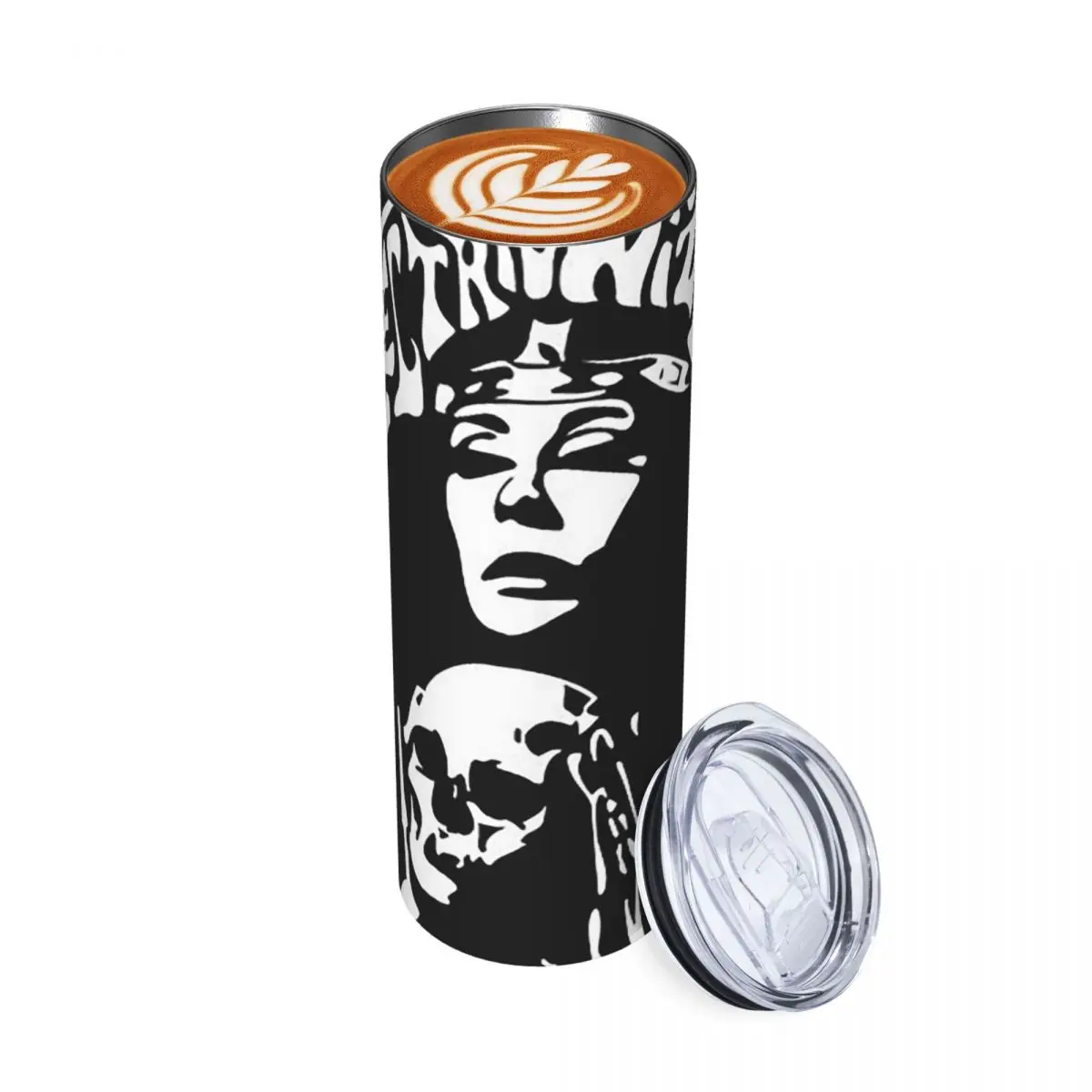 Electric Wizard Stainless Steel Tumbler Vacuum Insulated Mug Thermal Cold Cup Straw With Lid 20oz