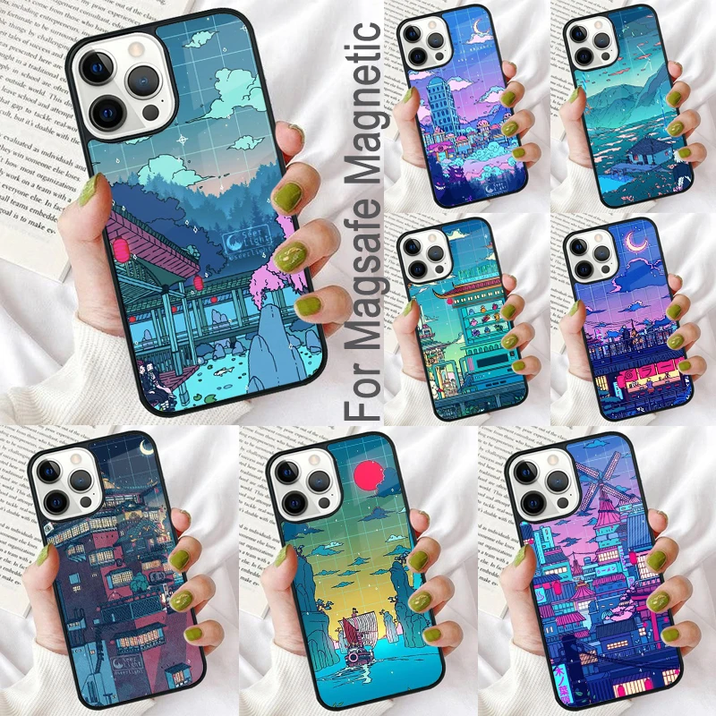 To the next adventure Magnetic Soft Phone Case for iPhone 16 Promax 15 Pro 13 14 Plus 11 12 Mini MagSafe Coque