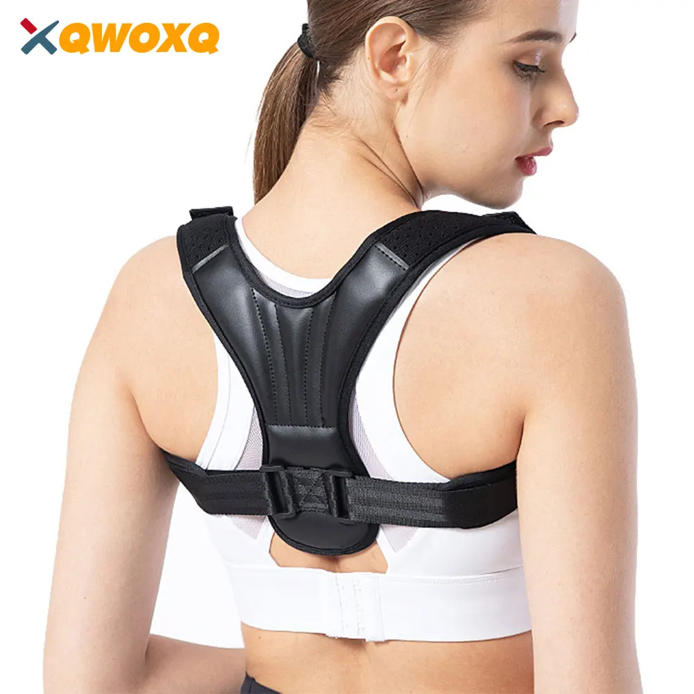 Posture Corrector Upper Back Brace for Clavicle Support, Adjustable Back Straightener Weekly and Providing Pain Relief From Back