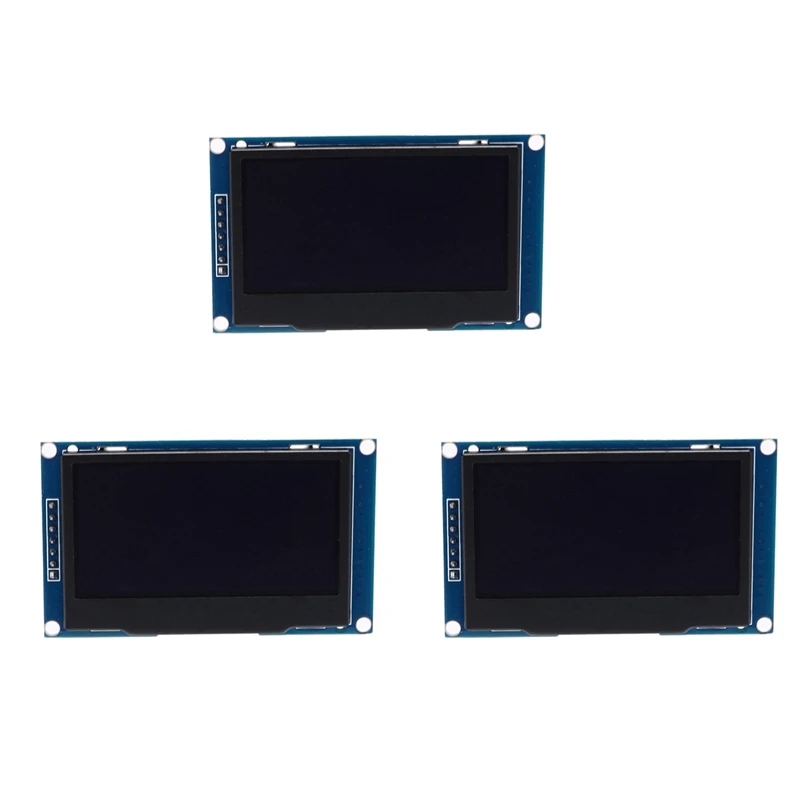 New-3X 2.42 Inch OLED Display LCD Screen Module 128X64 SPI/IIC Interface SSD1309 Display White