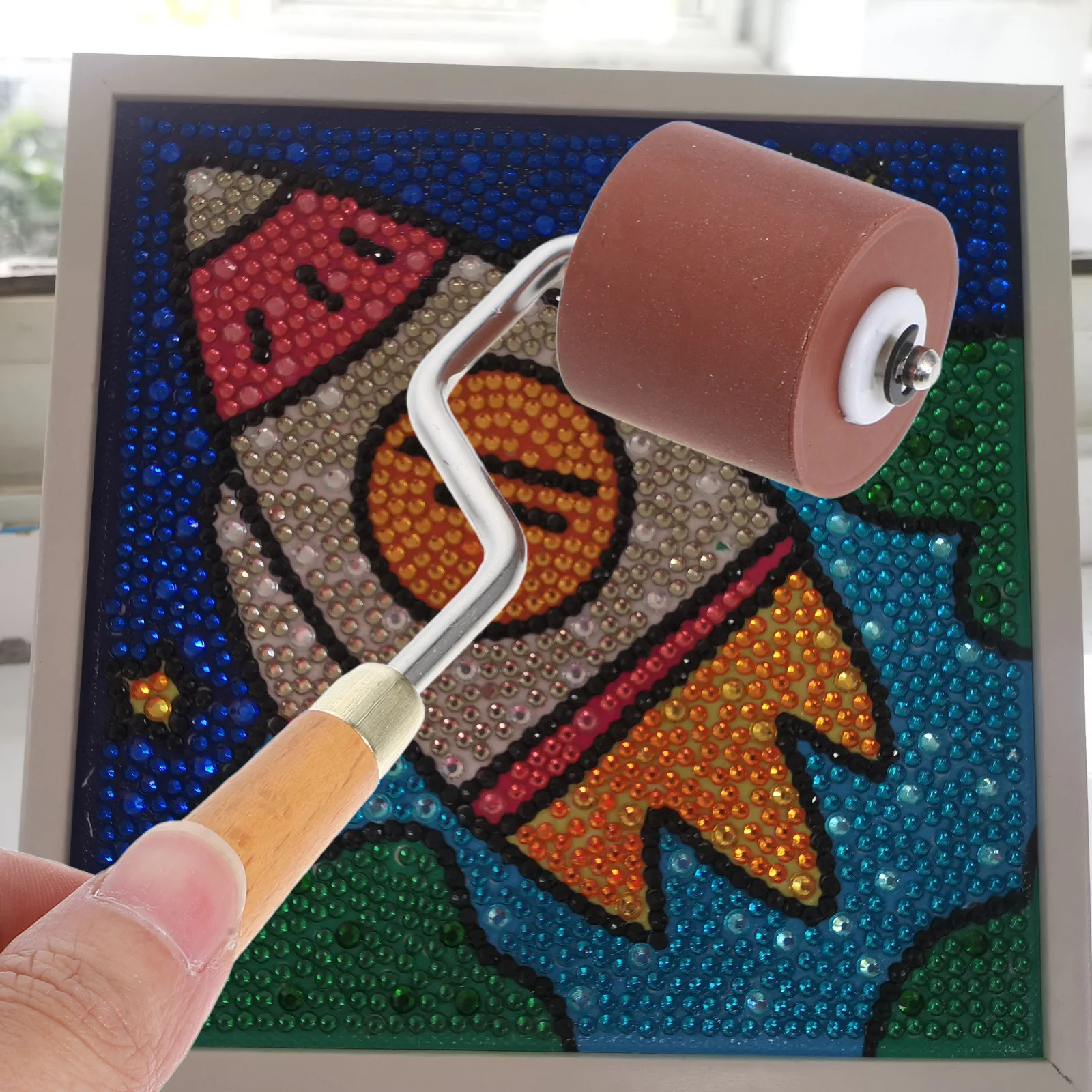 

Roller Set Hard Rubber Printmaking Tool Smooth Finish for Painting Stamping Wall Art DIY Craft Supplies