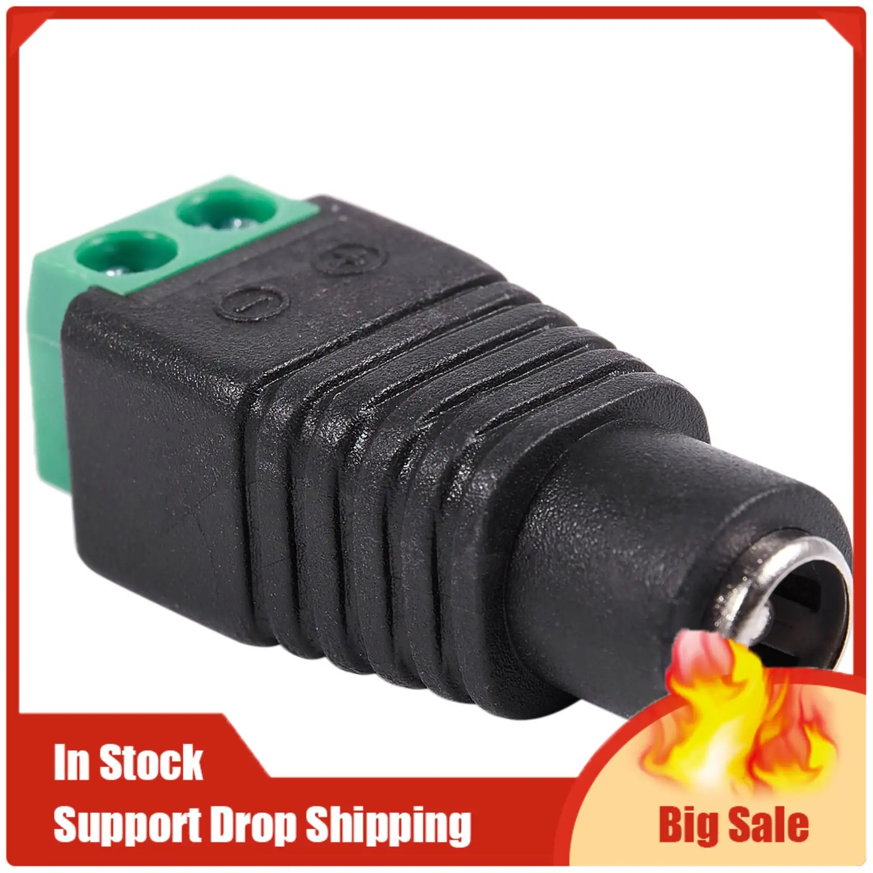 Top Deals 6 Pcs 5.5X2.1Mm Female + Male CCTV DC Power Connector With 10 Pcs PC PCB Motherboard Brass Standoff Hexagonal Spacer