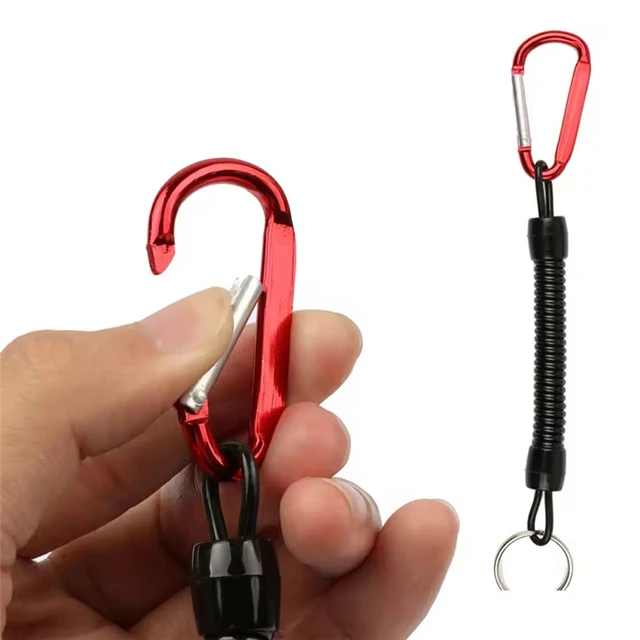 3 szt. Liny wędkarskie zapobiegające utracie 12 cm/15 cm/18 cm rozciągliwy i kręcony sznurek z klamrą Camping telefon komórkowy zapobiegający utracie