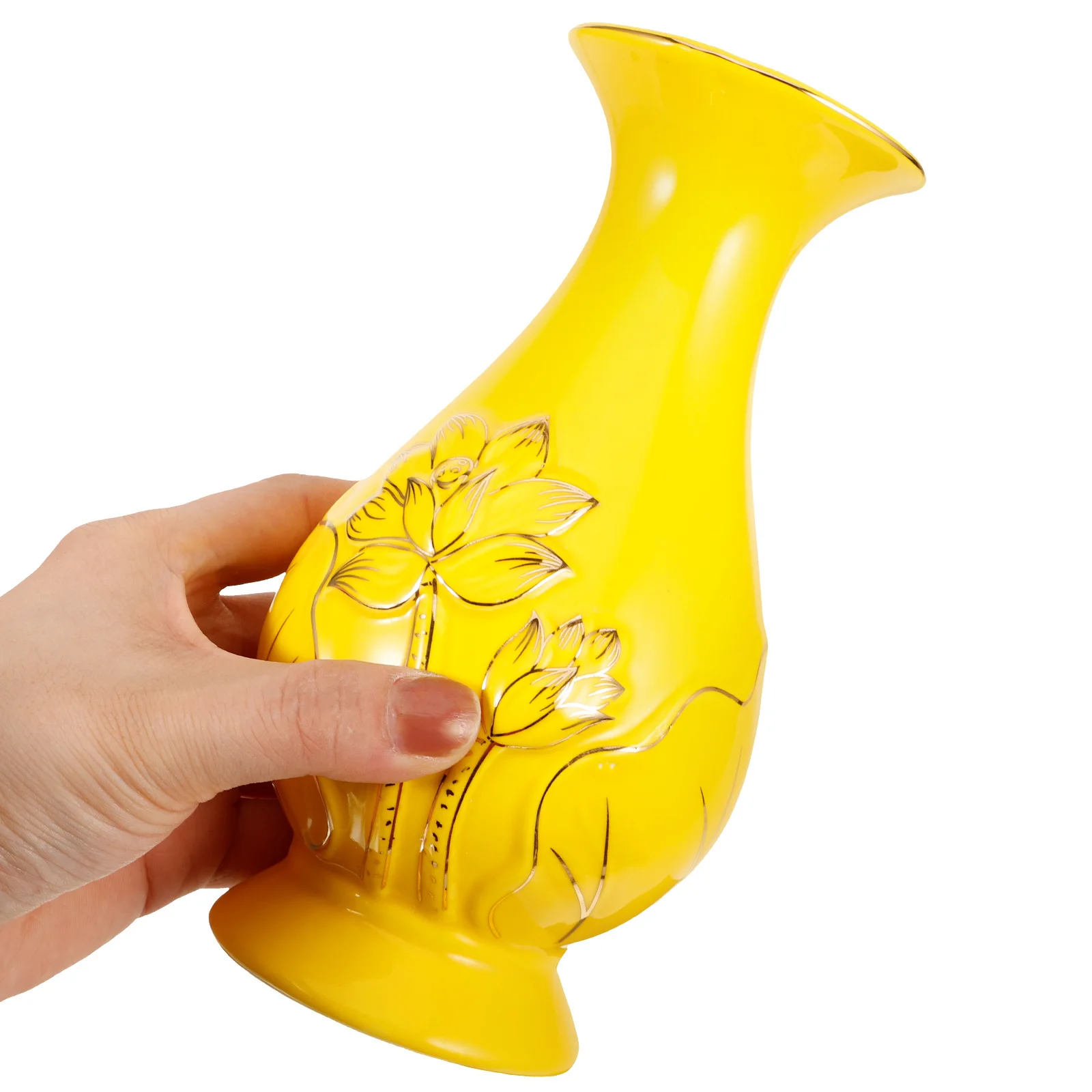 

Chinese Temple Decor China Porcelain Vase Decoration Decorative Vases Lotus for Flowers
