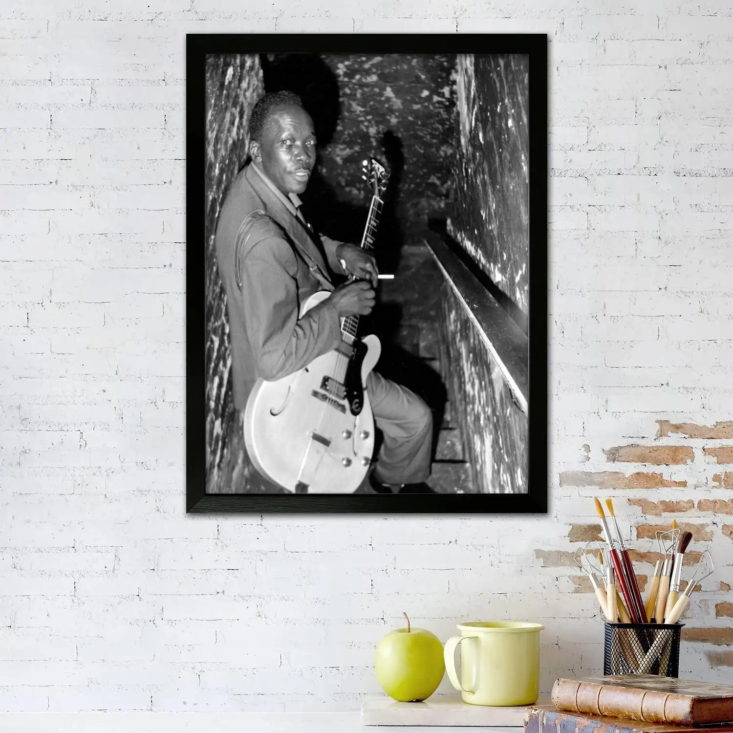 Eighth Wonder John Lee Hooker Canvas  Poster and Wall Art Picture Print, Modern Family Bedroom Decor Posters,Decorative painting