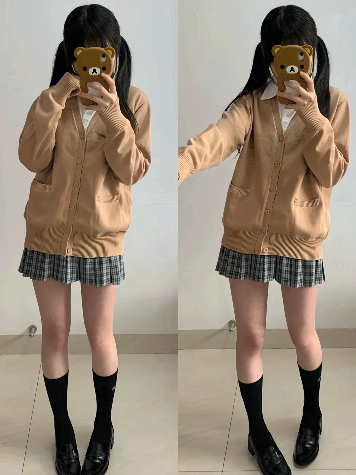 

Women's Knitted V-Ne Open Cardigan Loose Fit Outerwear Jaet Sweet Versatile Autumn Winter College Sle JK orm Top