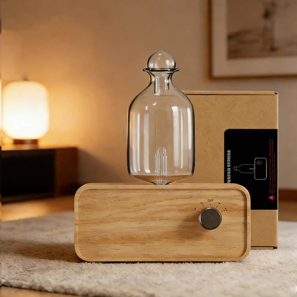 

Аромадиффузор BAMD Wood Aroma, увлажнитель воздуха, очиститель воздуха для дома, отеля, портативный небулайзер, диффузор для ароматических масел.