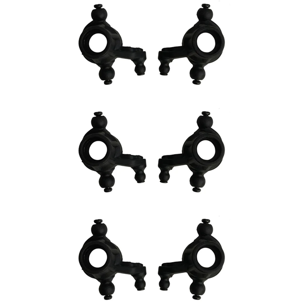 AS96-6Pcs Front Steering Cup SJ01 For Xinlehong Hosim Q901 Q902 Q903 9130 9136 9137 1/16 RC Car Spare Parts Accessories