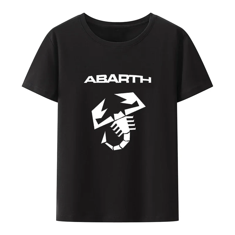 Abarth scorpion T shirt Cotton Tops Tees T-shirt Italy Fashion Casual classic clothes short Tees Men